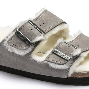 Arizona Shearling - Sandali Donna Grigi - Calzata Stretta 1017403 . BIRKENSTOCK 