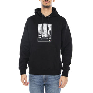 Obey Osaka Photo Fleece Black -- Felpa con Cappuccio Uomo Nera 117464114 BLK OBEY 