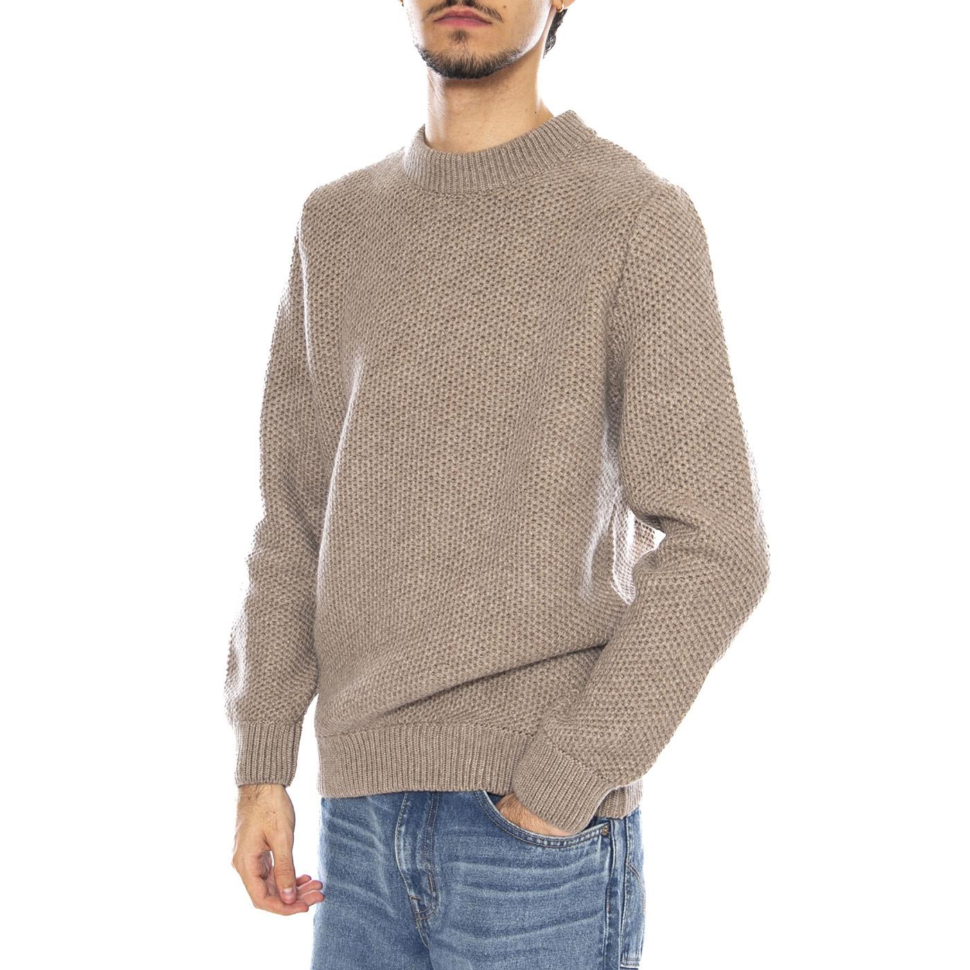 Sablons Olow Sweater Green - Maglione Girocollo Uomo Verde PULL-SABLON22-MARR BROWN OLOW 
