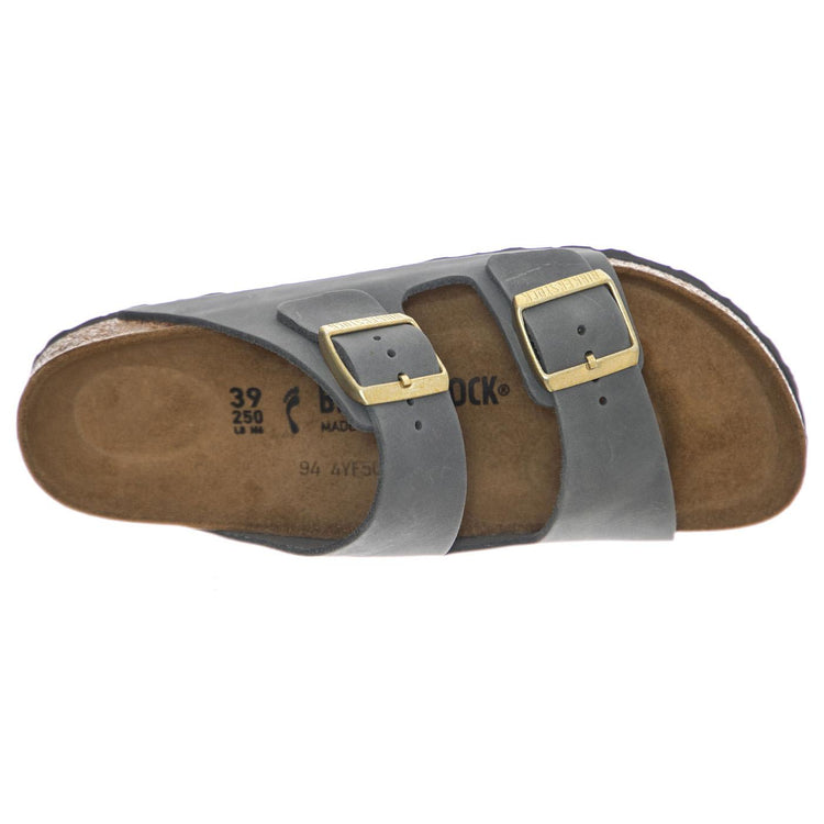 Arizona basalt gray, Oiled Leather - Sandali Donna Grigi 1029253  BIRKENSTOCK 