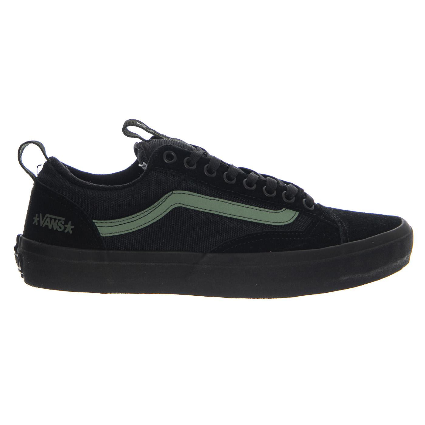 Vans Skate Old Skool 36+ Atiba Black/Dark Green - Scarpe Stringate Uomo Nere VN000D5RNLX1 . VANS 