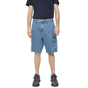 Bigwig Baggy Denim Cargo Short Light Indigo - Bermuda Uomo Blu 172100085-LIN  OBEY 