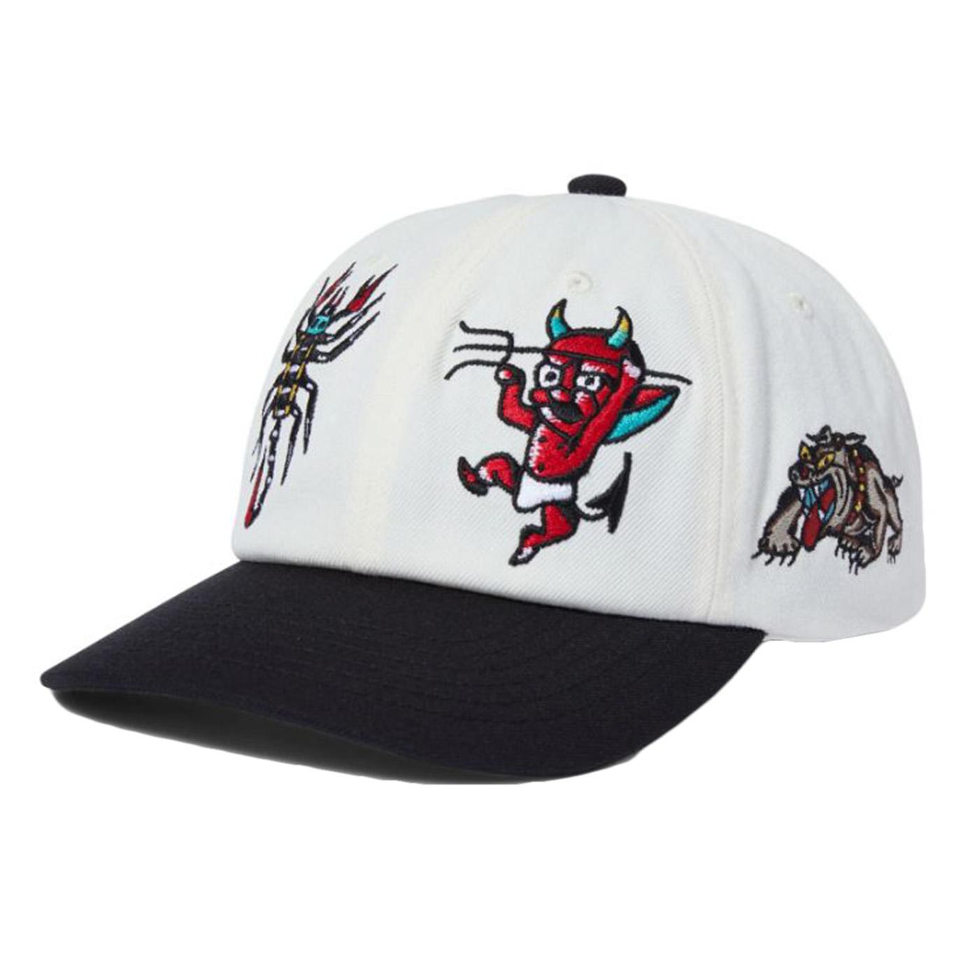 Bledsoe 6 Panels Snapback - Cappellino con Visiera Bianco HT00838-NATUR  HUF 