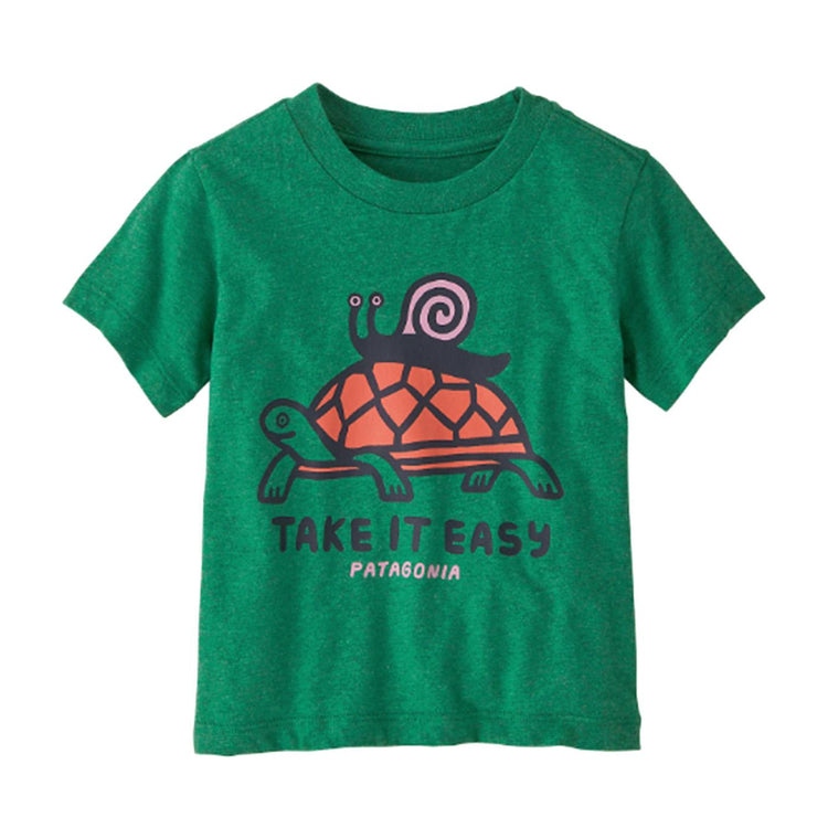 Baby Graphic T-Shirt Erga - Maglietta Girocollo Bambini Verde 60389-ERGA  PATAGONIA 