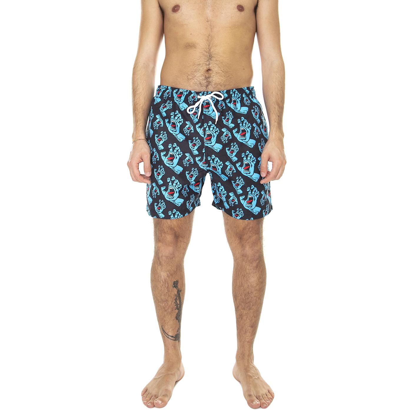 Hands All Over Swimshort Black / Multicolore - Costume da Bagno Uomo Nero / Multicolore 286065_1  SANTA CRUZ 