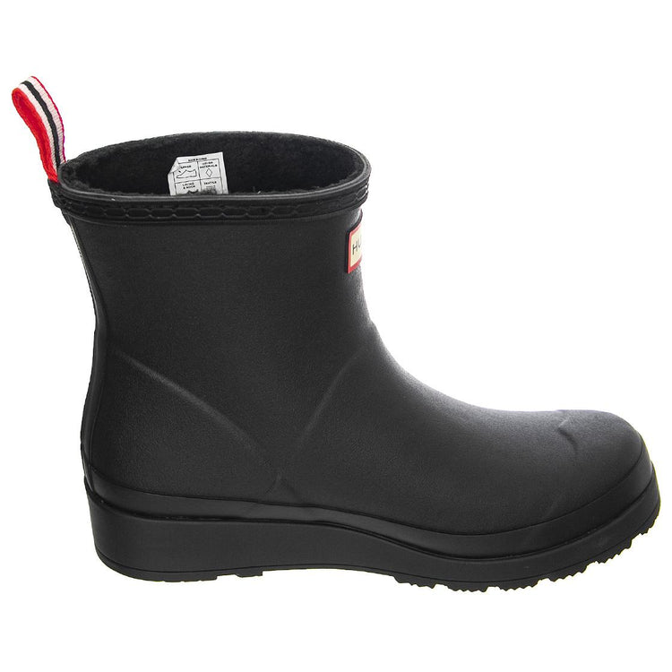 Play Short Sherpa Boot Black - Stivali Profilo alla Caviglia Donna Neri HUSWFS2235RMA-BLK  HUNTER 