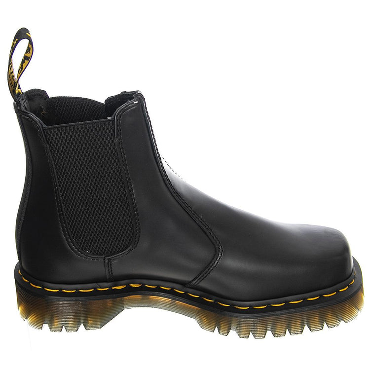 2976 Bex Squared Black Polished Smooth - Stivaletti Profilo alla Caviglia Donna Neri 27888001  DR.MARTENS 