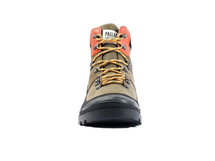 Pallabrousse Hkr Wp + Olive Night - Scarpe Stringate Profilo Alto Uomo Verdi PAS08840-325-M  PALLADIUM 