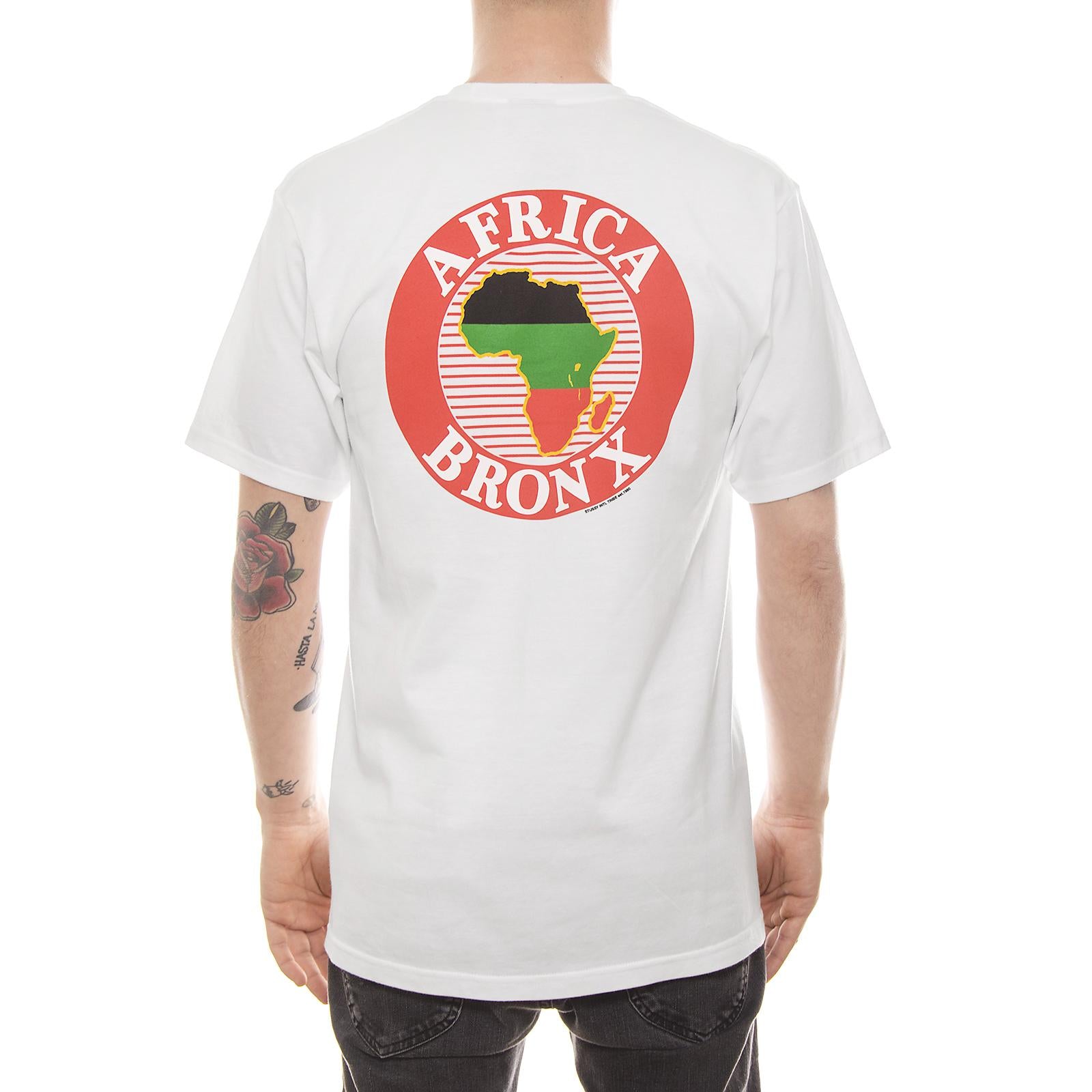 AFRICA BRONX TEE WHITE 1904002-WHITE  STUSSY 