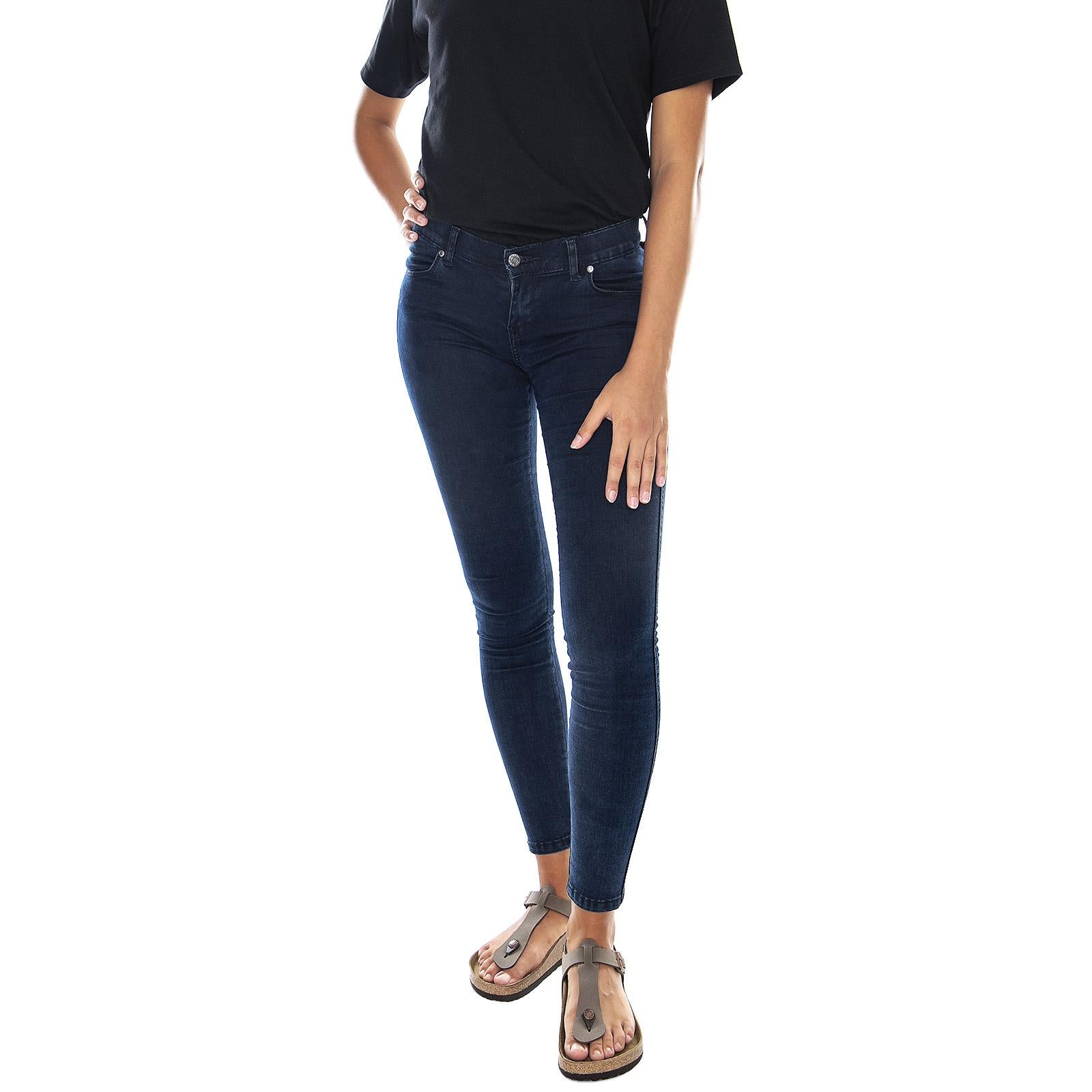 Dixy Denim Pants -  Blue - Denim Jeans Donna Blu 1510102-E56  DR. DENIM 