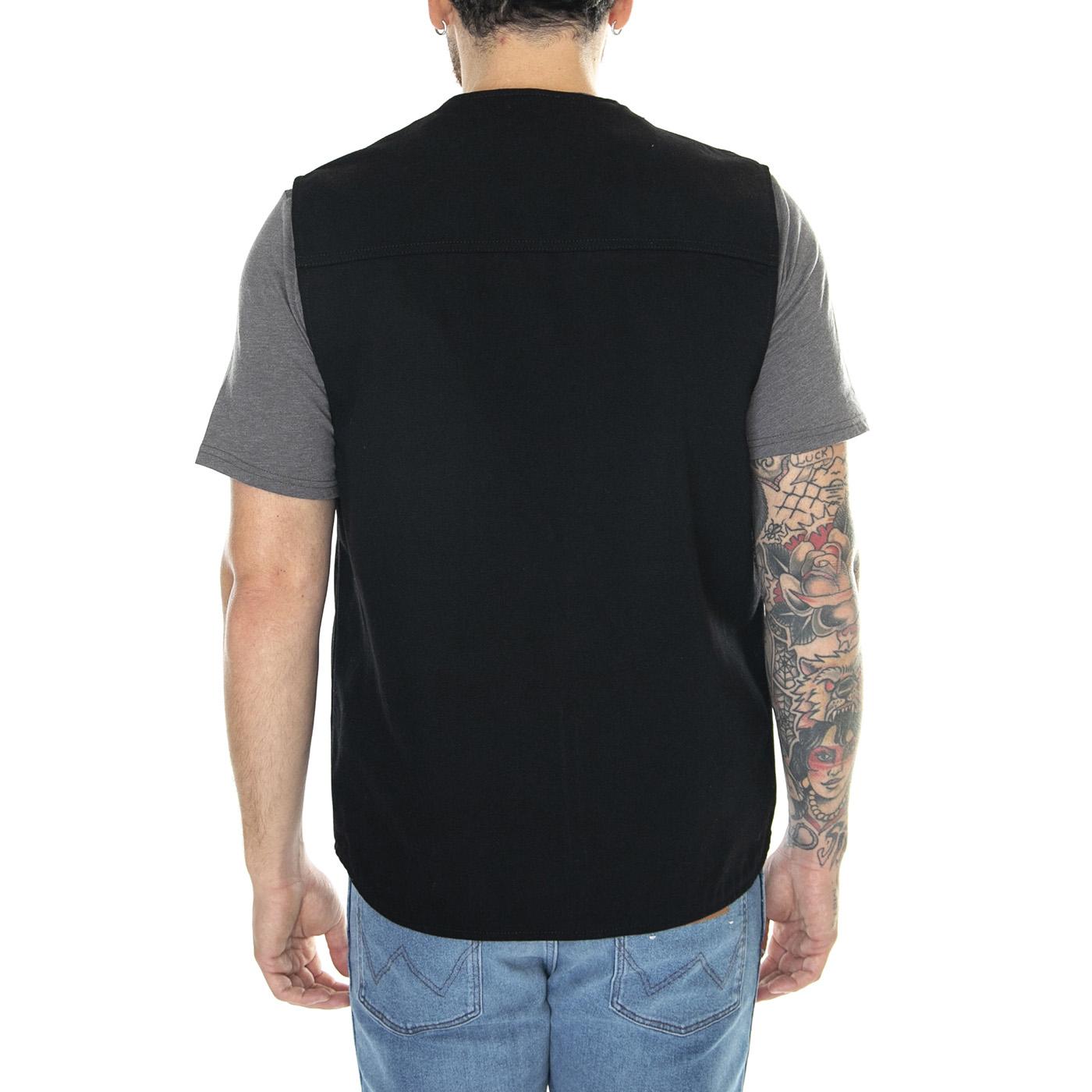 ARBOR VEST BOURBON / AGED CANVAS BLACK - Gilet Uomo Nero I031521.1YH3K . CARHARTT WIP 