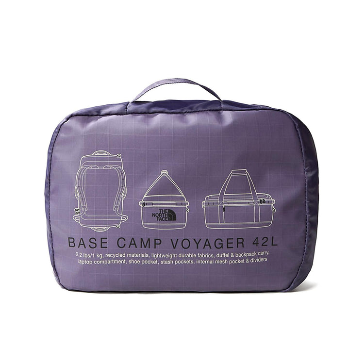 Base Camp Voyager Duffel 42L Lunar Slate / Tnf Black - Borsa / Zaino da Viaggio Viola NF0A52RQLK31  THE NORTH FACE 
