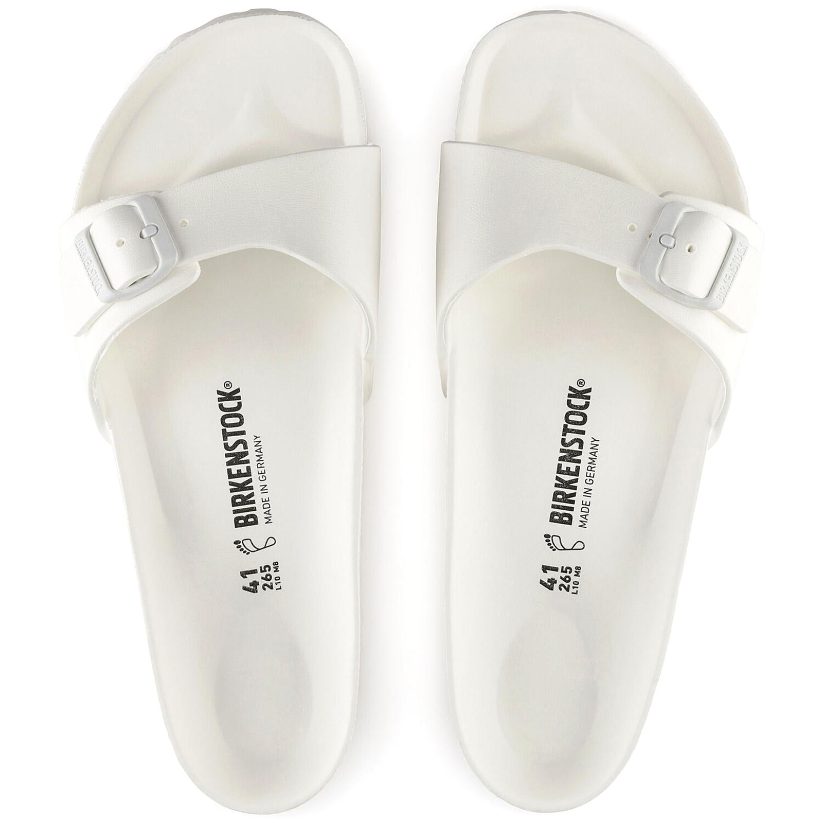 Womens Madrid EVA White Sandals - Narrow Fit 128183  BIRKENSTOCK 
