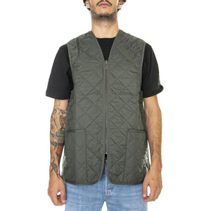 Quilted Waistcoat Zip Liner Olive Classic - Giacca Smanicata Uomo Marrone FW22-MLI0001-GN92  BARBOUR 