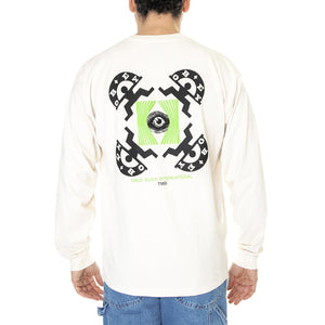 Obey Haus Musick Heavyweight Tee L/S Sago - Maglietta Maniche Lunghe Uomo Beige 167103422-SGO  OBEY 
