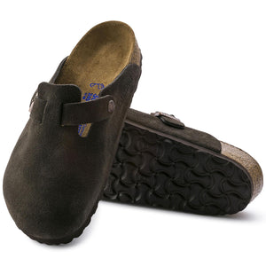 Mens Boston Soft Footbed Mocha Brown Sandals - Narrow Fit 660463  BIRKENSTOCK 