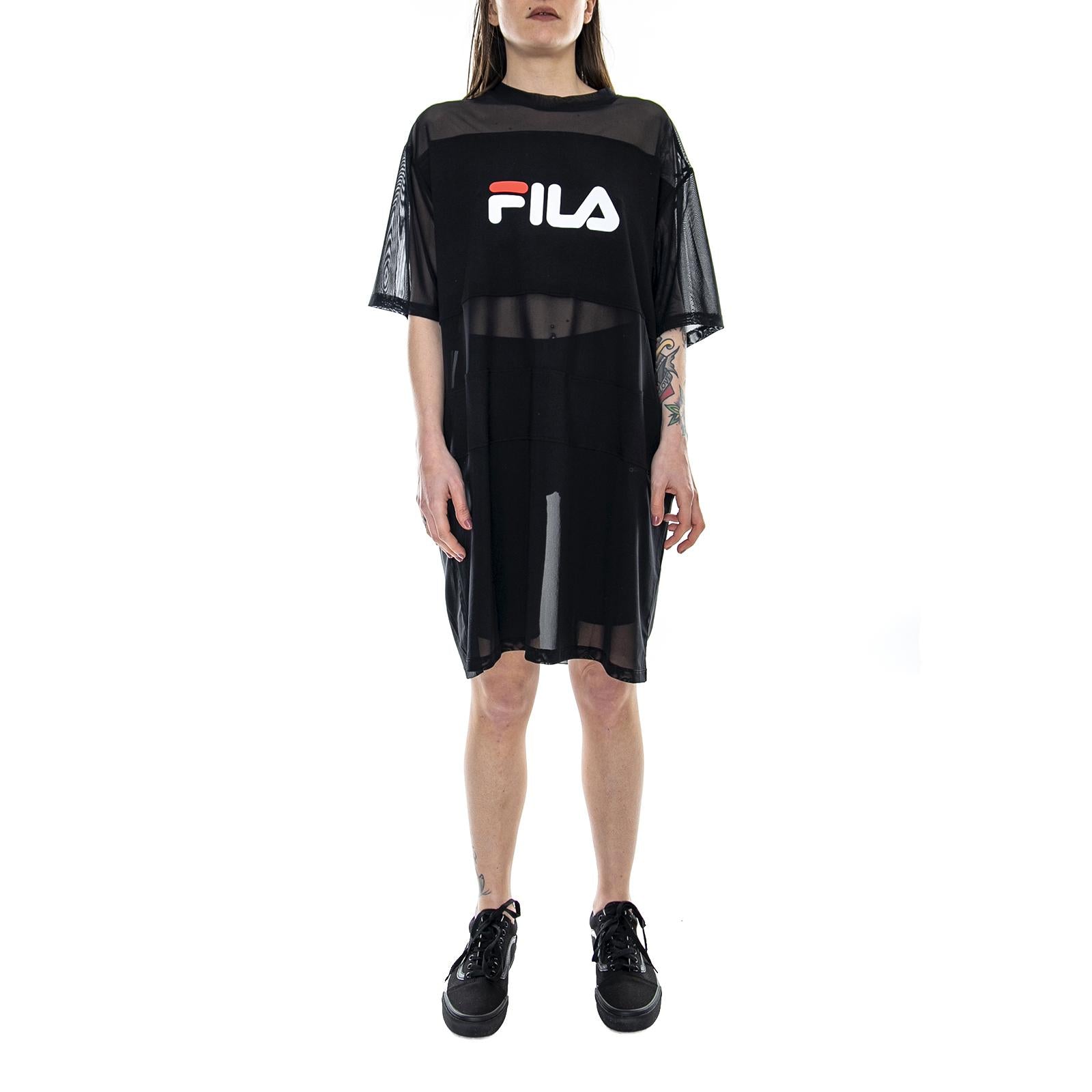W Urban Line Dress Tee Emily - Black - T-shirt Abito Donna 682110-002  FILA 