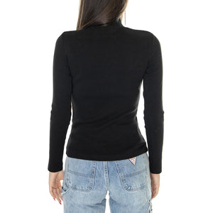 Black Rib Aine L/S Top - Maglietta Maniche Lunghe Donna Nera WTP00148  THINKING 