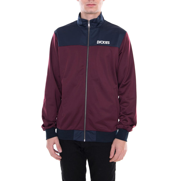 Tasley Maroon Bordeaux - Felpa con Zip Uomo Bordeaux 02 200212-MR . DICKIES 