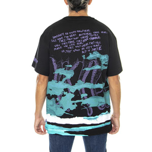 Jason Octopus River Tee Black - Maglietta Girocollo Uomo Nera 22WOTS80-BLACK  OCTOPUS 