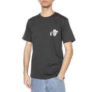 Small Graphic Tee Faded Black - Maglietta Girocollo Uomo Nera 112362810  WRANGLER 