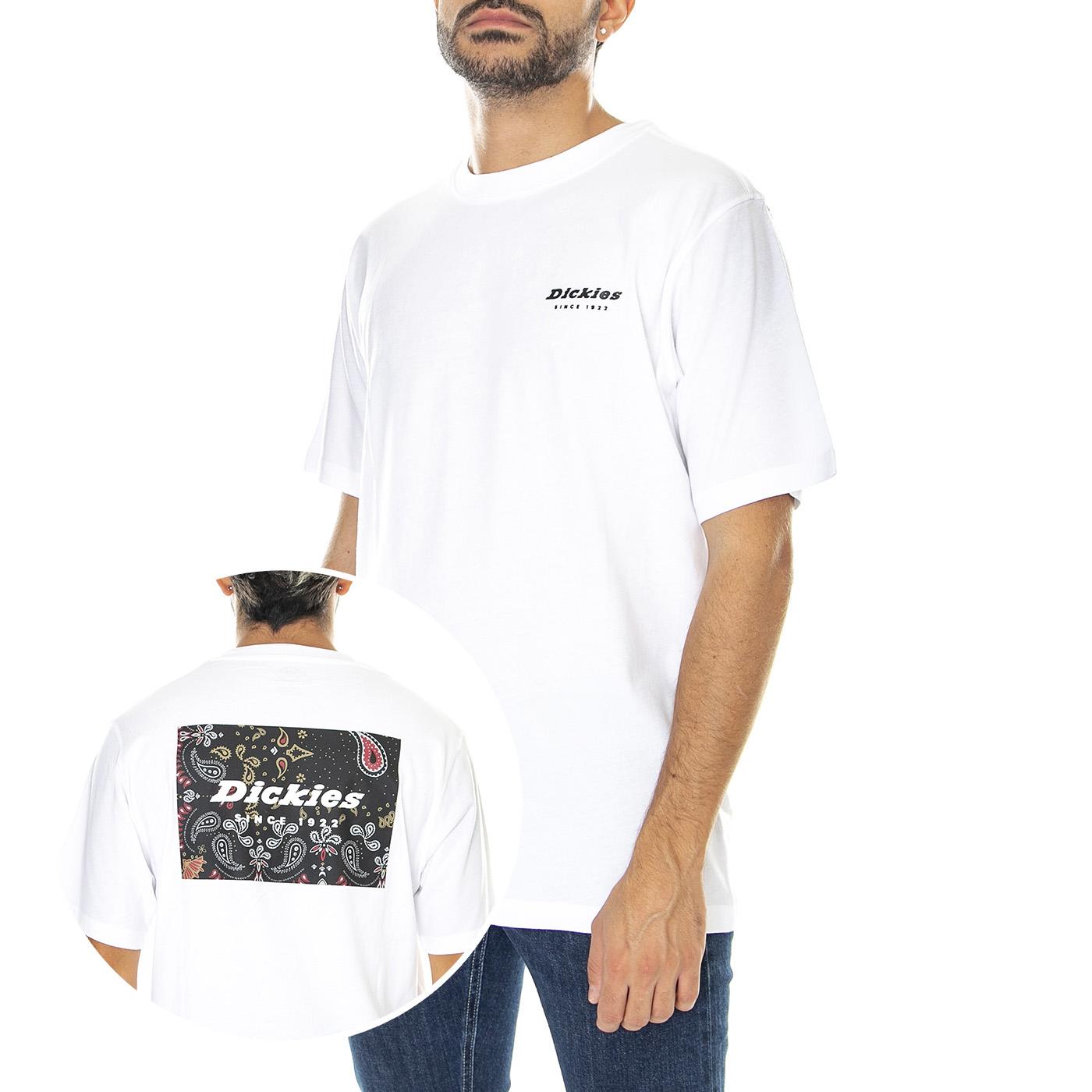 Reworked Tee White - Maglietta Girocollo Uomo Bianca DK0A4XKIWHX1  DICKIES 