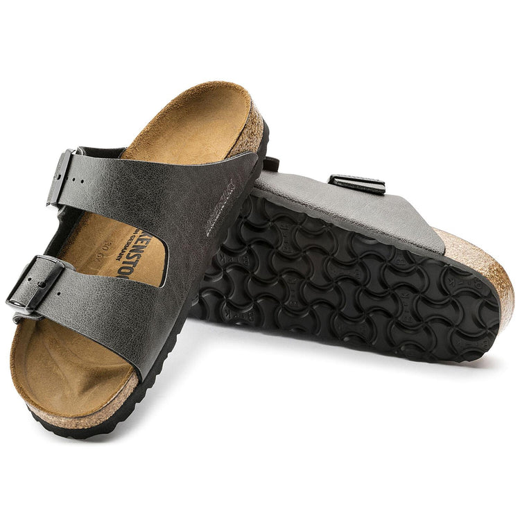 Arizona Birko-Flor Sandals - Pull Up Anthracite - Sandali Donna Grigi - Calzata Normale 1000127  BIRKENSTOCK 
