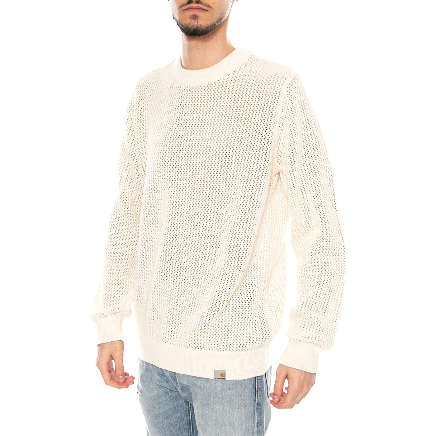 Stockton Sweater Cinnerus- Felpa Uomo Bianca I036163 3IVXX CARHARTT WIP 