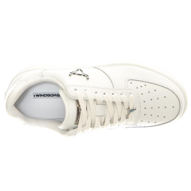 Rise White / Silver Brave 3D White - Scarpe Donna Bianche WSPRISE-WHISIL  WINDSOR SMITH 