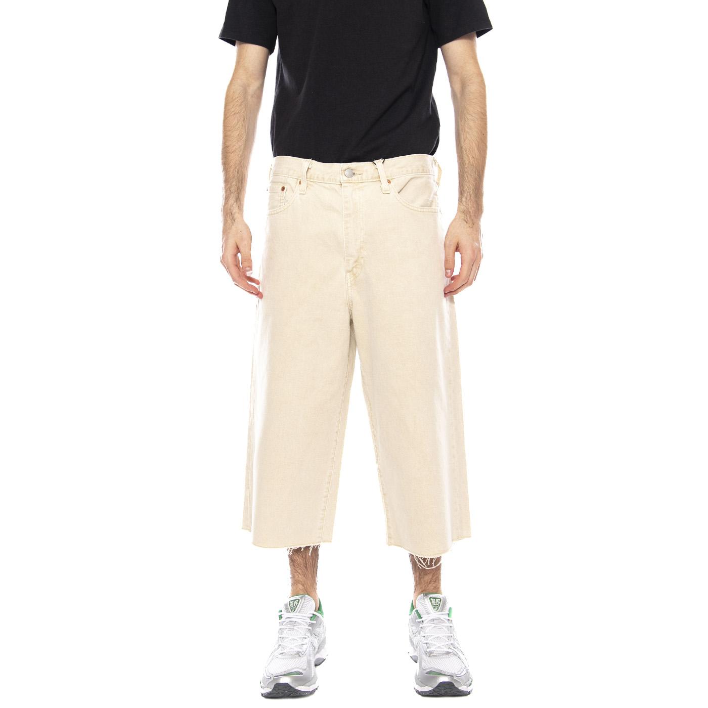 478 Baggy Capri - Ecru Goods White - Pantaloni Uomo Crema 004A8-0002 . LEVIS 