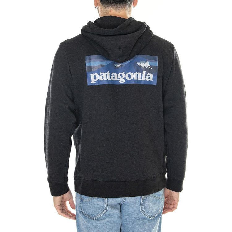Boardshort Logo Uprisal Hoody Dried Mango - Felpa con Cappuccio Uomo Nera 39665-INBK  PATAGONIA 