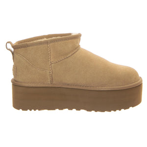W Classic Ultra Mini Platrform - Stivaletti Donna Beige 1135092-SAN . UGG 