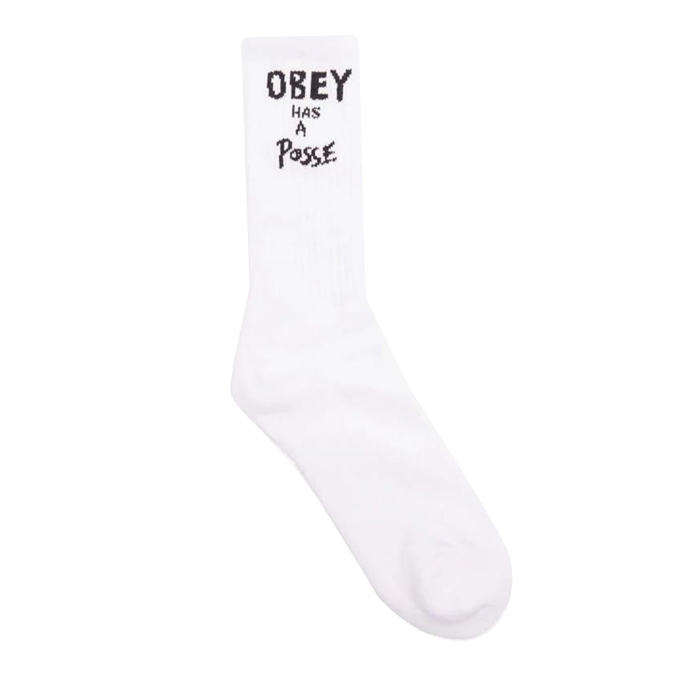 Obey Has A Posse Socks - Calzini Bianchi 100260187-WHT  OBEY 