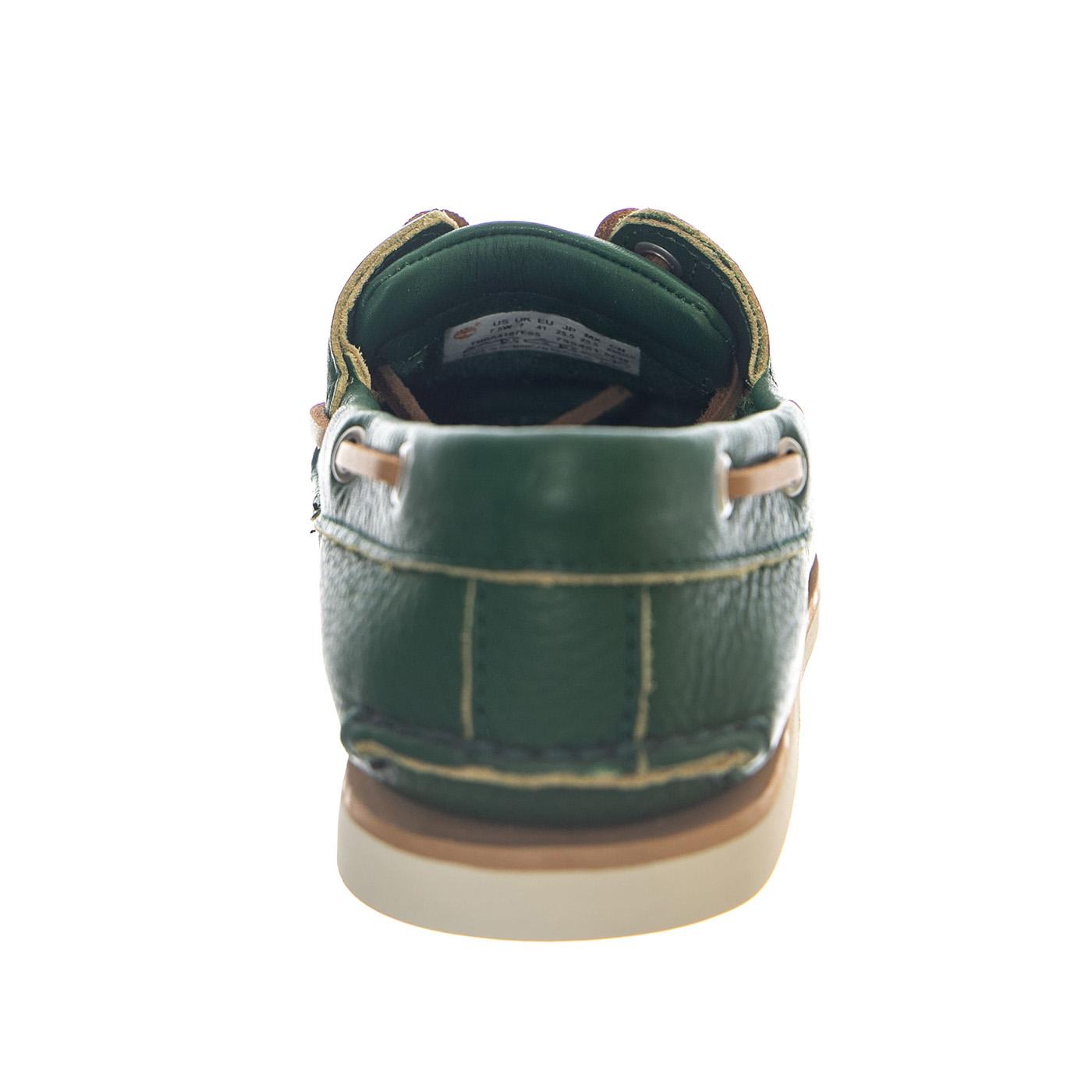 CLAS BOAT SHOE MD GRN F GRAIN - Mocassini Uomo Verdi TB0A4187 ES51 TIMBERLAND 