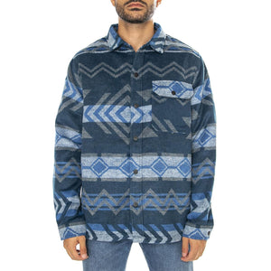 Geo Brushed Shirt Blue Wing Teal - Camicia Uomo Multicolore PFD0264-946  PENFIELD 