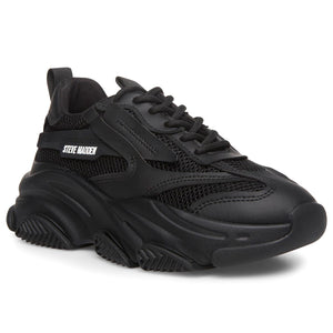 Possession Black + Mesh - Scarpe Stringate Profilo Basso Donna Nere SMPPOSSESSION-BLA  STEVE MADDEN 