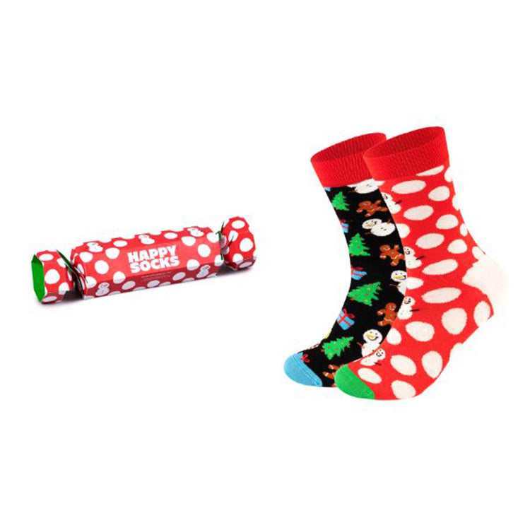 2-Pack Big Dot Snowman Gift Set Black - Set da Due Paia di Calzini Multicolore XBDS02-6500  HAPPY SOCKS 