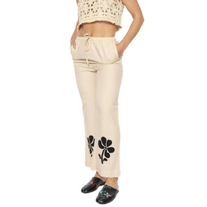 Marygold Brigitte Pants Ecru - Pantaloni Donna Beige WPT00223-ECRU  THINKING 