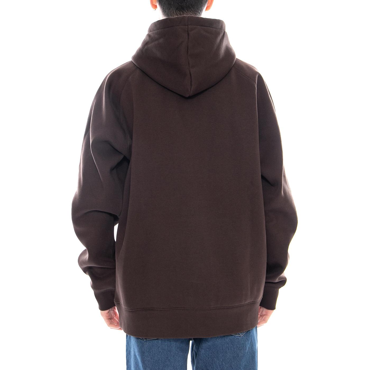 Hooded Chase Sweat Tobacco / Gold - Felpa con Cappuccio Uomo Marrone I033661.00WXX . CARHARTT WIP 