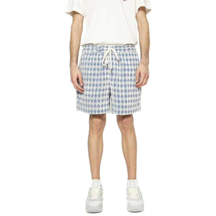 Navy Diamond Terry Shorts - Bermuda Uomo Multicolore 5003-22-5003-22  OAS 