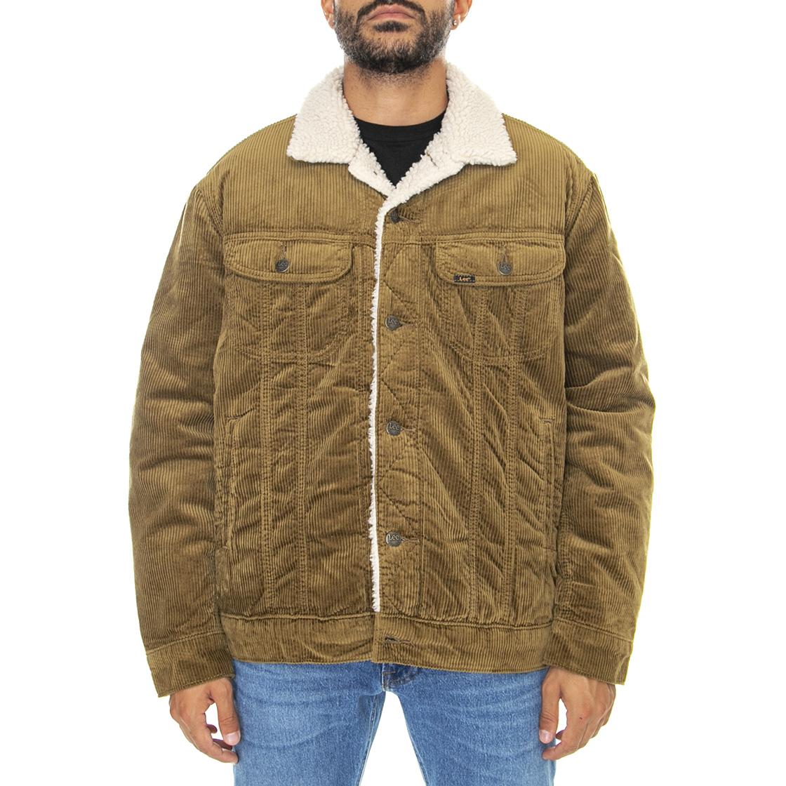 Sherpa jacket Tumbleweed-L87AQEDH - Giacca Invernale in Velluto Uomo Marrone 112321555  LEE 