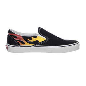 UA CLASSIC SLIP-ON (FLAME)BLACK VA38F7PHN  VANS 