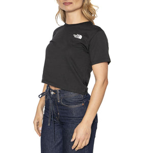 Women's Simple Dome Cropped Slim Tee - Maglietta Girocollo Donna Nera NF0A87U4JK31  THE NORTH FACE 