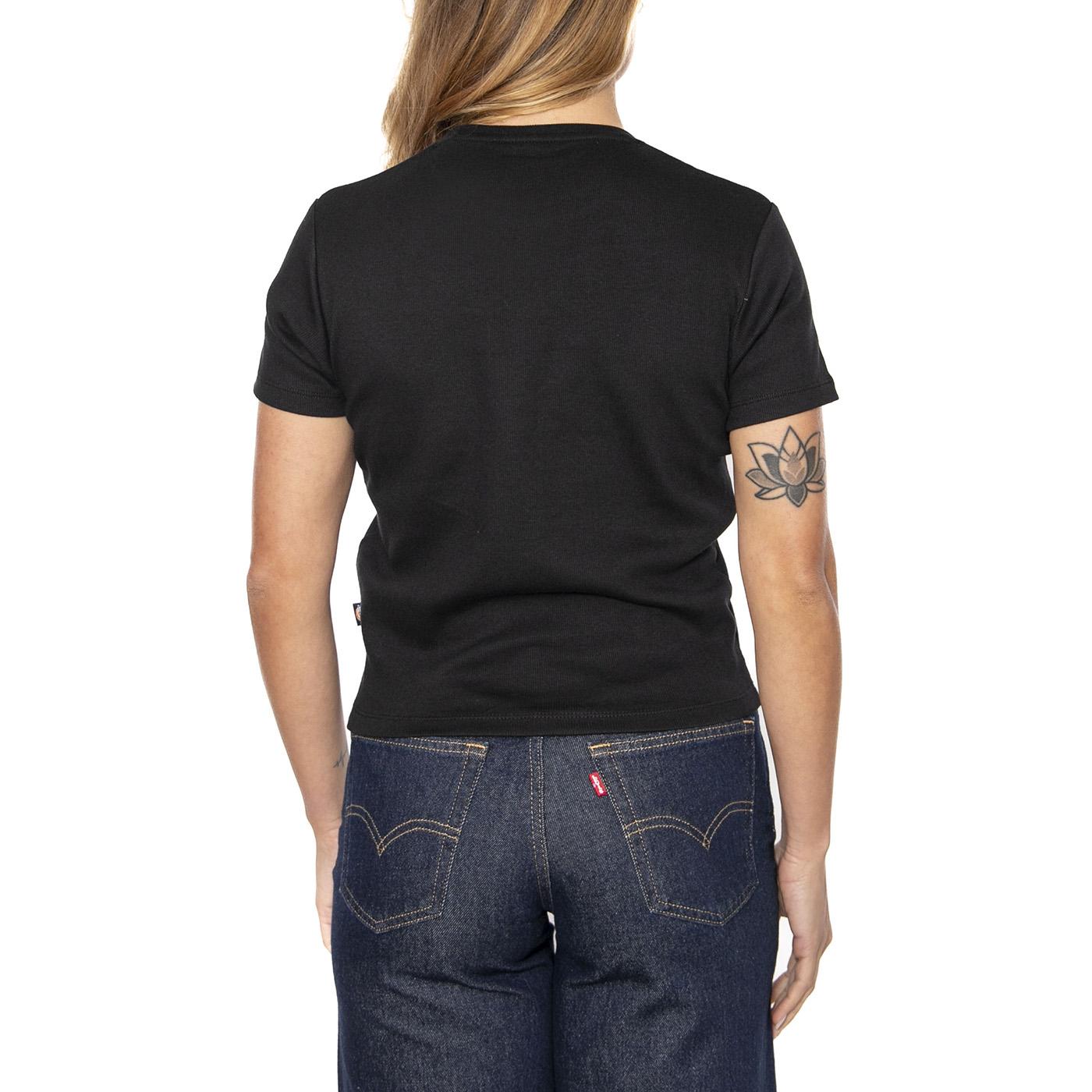 Lewiston Embro SS Tee Black - Maglietta Girocollo Donna Nera DK0A4Z8JBLK1  DICKIES 