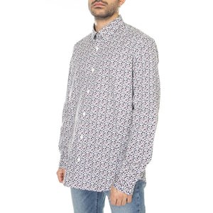 Multicolor Floral Shirt Ivory - Camicia Uomo Avorio / Multicolore 61438-015  BEN SHERMAN 