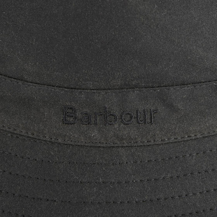 Wax Sports Hat Black - Cappello da Pescatore Barbour Nero FW22-MHA0001-BK91 . BARBOUR 