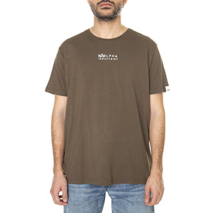 M' Organics EMB T Mud - Maglietta Girocollo Uomo Verde 118529-629  ALPHA INDUSTRIES 