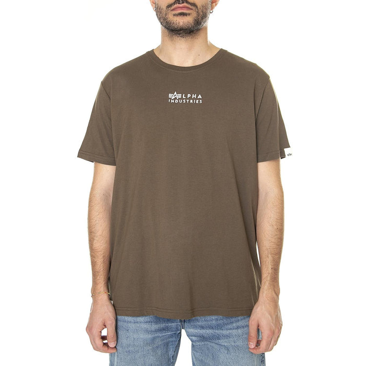 M' Organics EMB T Mud - Maglietta Girocollo Uomo Verde 118529-629  ALPHA INDUSTRIES 
