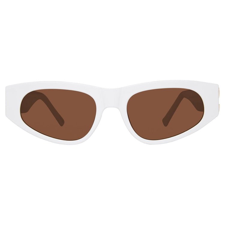 Adriane/S White Ivory Solid Brown - Occhiali da Sole Bianchi SMAX17180  STEVE MADDEN 
