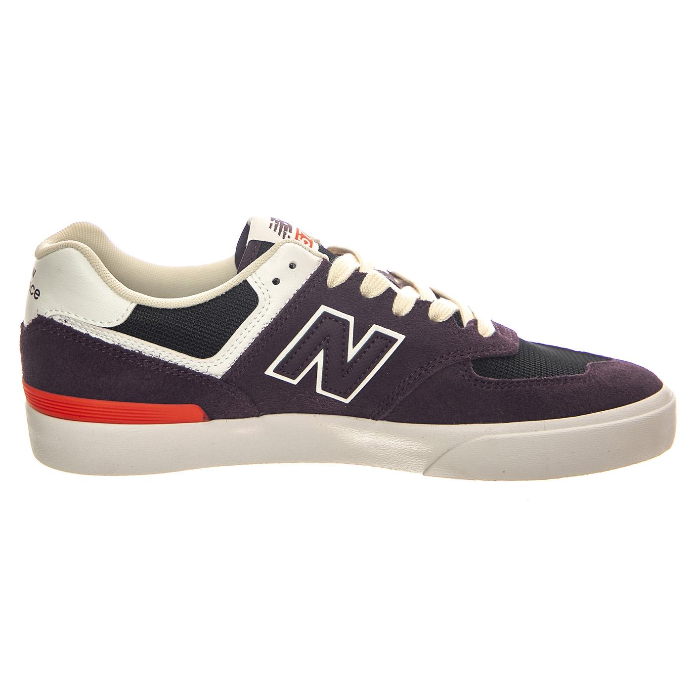 Numeric Skateboarding Plum Leather / Textile - Scarpe Profilo Basso Uomo Viola NM574VPI  NEW BALANCE 